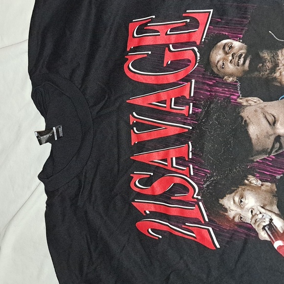 21 Savage T Shirt Mens XL Pop Rap Artist Image Photos Unworn Rare Memorabilia - Picture 6 of 8